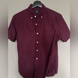 J.Crew Men's Oxford Short Sleeve  Button Down Shirt, S